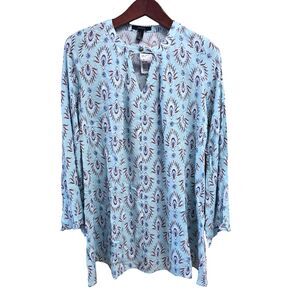 NWT Forever 21 size Medium Floral Paisley Print Festival Bell Sleeve Dress Top